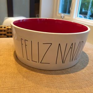 Rae Dunn Feliz Navidad Dog Bowl